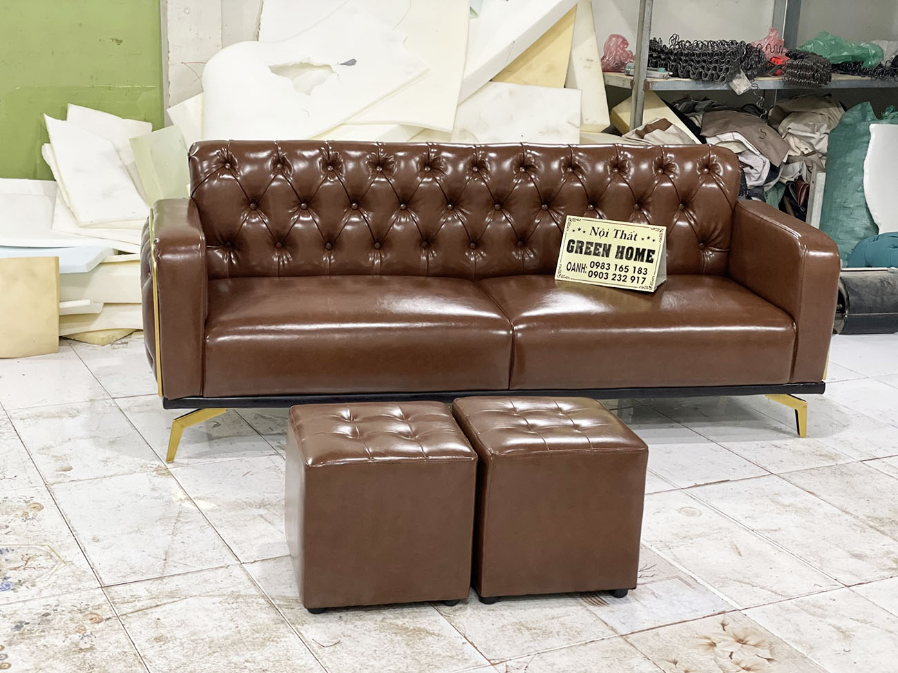 Sofa phòng khách tân cổ điển cao cấp giá rẻ tại xưởng